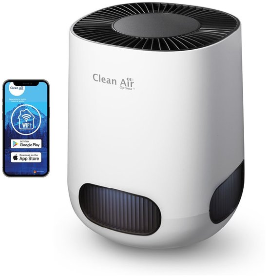 Clean Air Optima® CA-502 Desktop Smart - Intelligente HEPA Ionisator Luchtreiniger - 360° Airflow - Extreem stil met sleepmode! <10dB(A)!