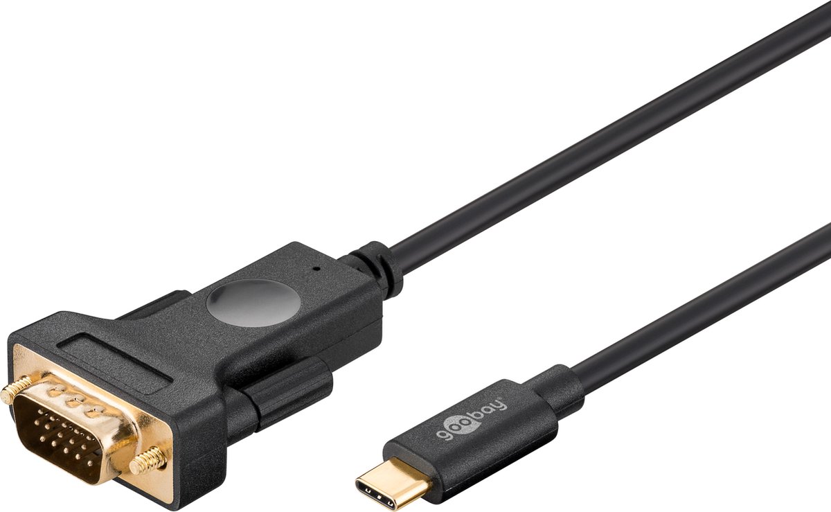 Goobay USB-C naar VGA kabel - 1,8 meter