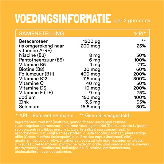 Yummygums • Zwangerschap MOMMY gumms • Foliumzuur • multi zwanger • Suikervrij • 60 gummies