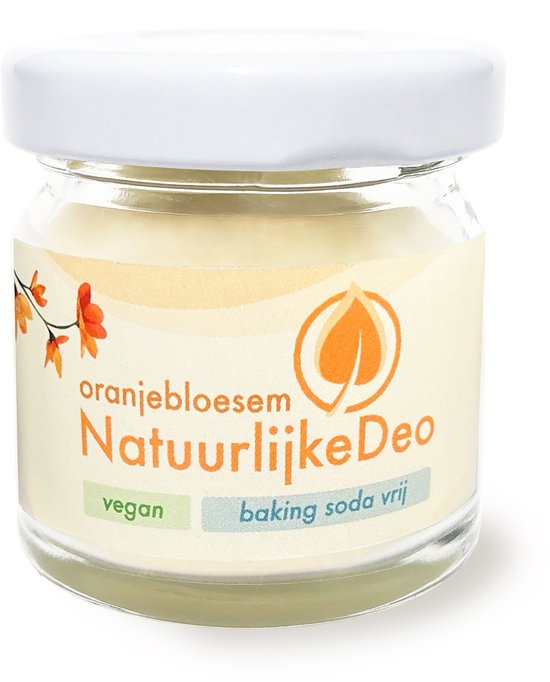NatuurlijkeDeo.nl - Oranjebloesem - Vegan - Zonder baking soda voor de gevoelige oksels