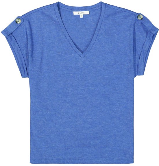 GARCIA Dames T-shirt Blauw Korte mouw
