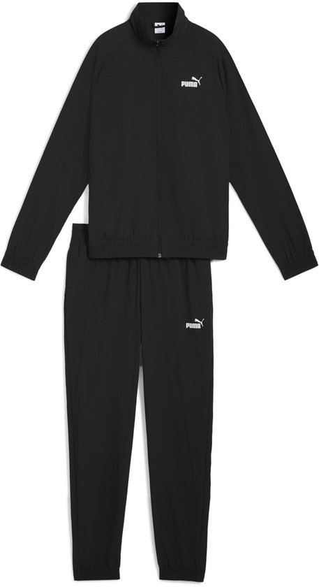 PUMA Woven Tracksuit cl Dames Trainingspak - Puma Black | bol