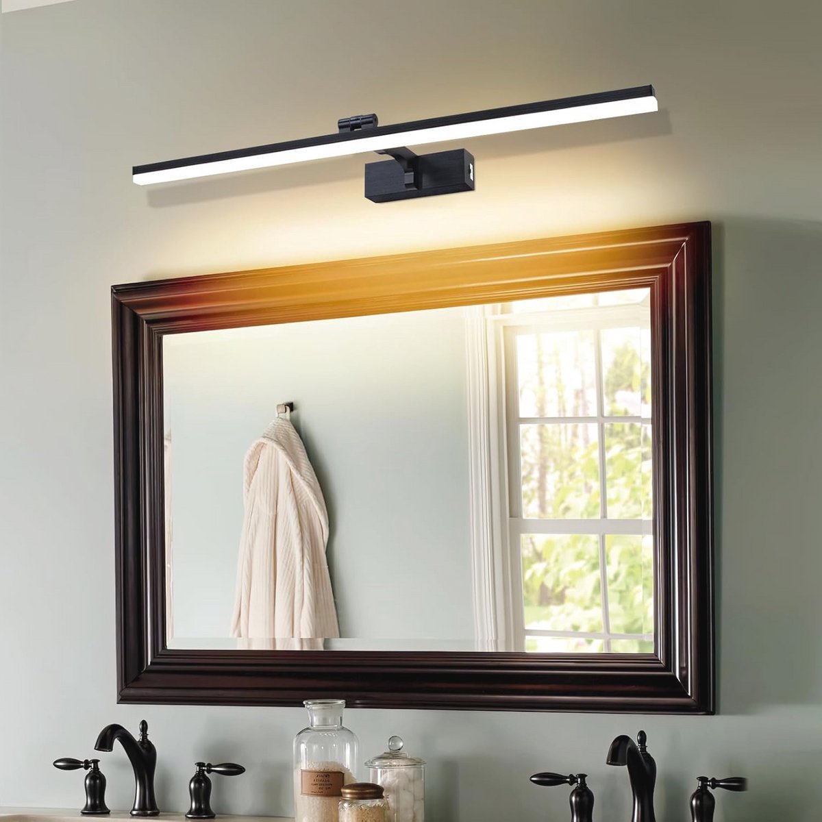 Dimbare LED Spiegellamp 80cm met Instelbare Kleurtemperatuur - Moderne Wandverlichting voor Slaapkamer en Woonkamer