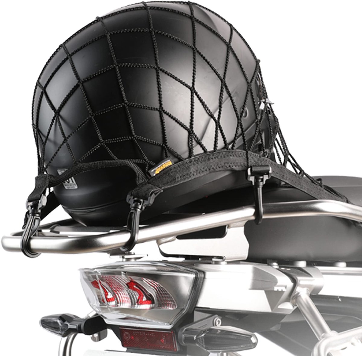 Ibenzoa® Veiligheidsnet voor Motorfietsen met 8 Haken - Bescherming van Lading en Helm