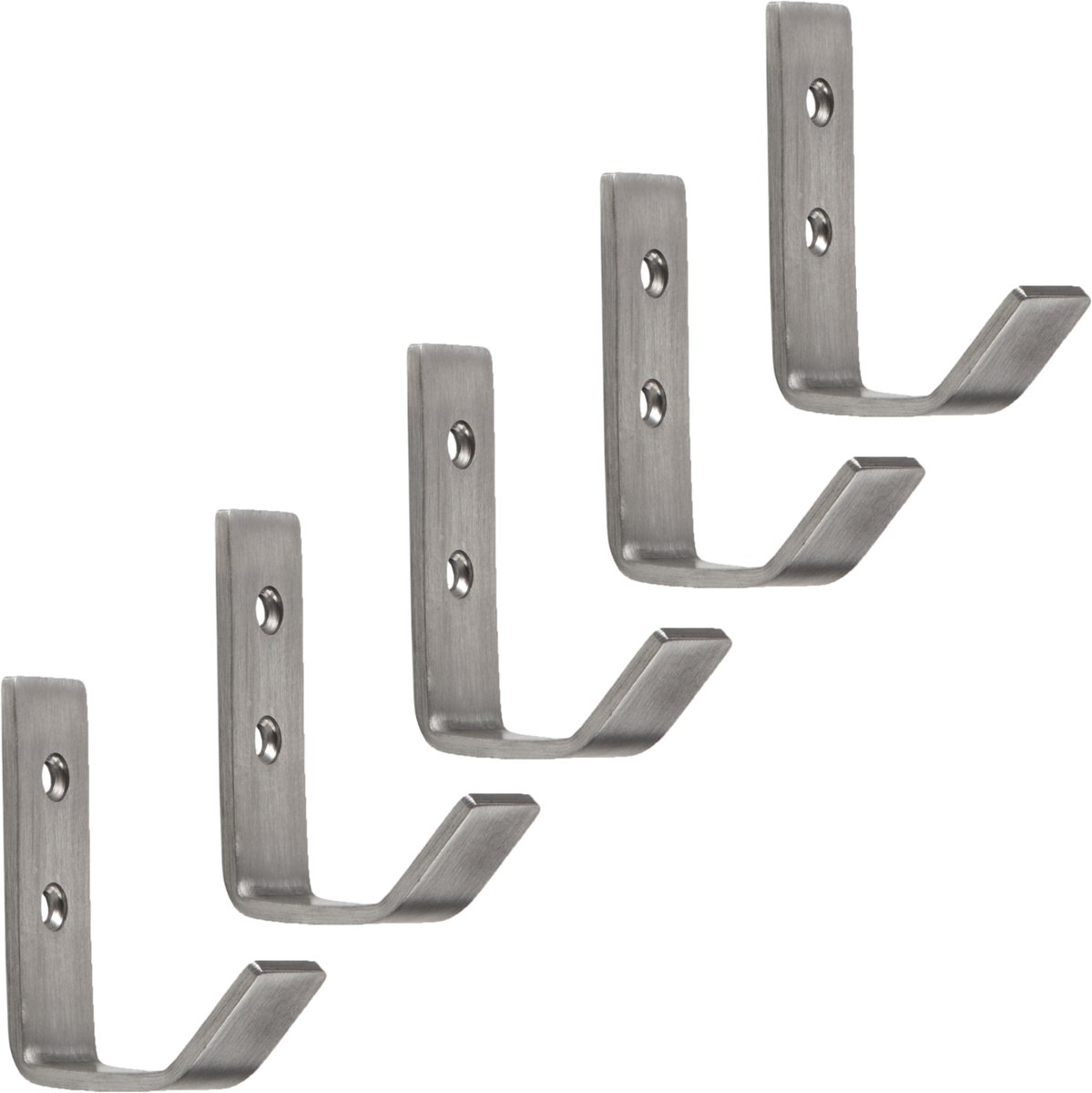 5 stuks SOTECH Kapstokhaken JULIE STRONG Lang Chroom mat Nieuwe solide versie kapstokhaken 5 stuks SOTECH Kapstokhaken JULIE STRONG Lang Chroom mat Nieuwe solide versie kapstokhaken