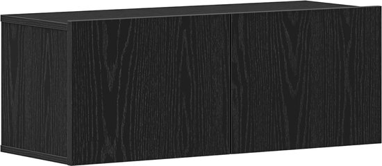 vidaXL Tv-meubelen 2 st met LED-verlichting 60x35x40 cm zwart