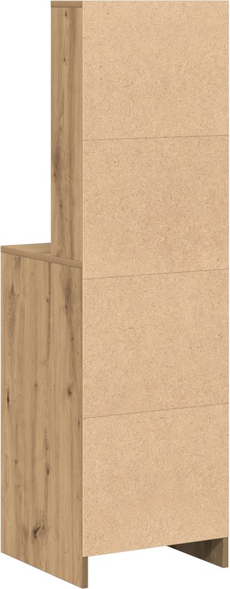 vidaXL - Buffet haut - avec - tiroir - artisanal - chêne - 40 - x - 40,5 - x - 135 - cm
