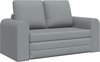 vidaXL - Canapé-lit 2 en 1 - Gris clair - 148 x 71 x 83 cm - Tissu