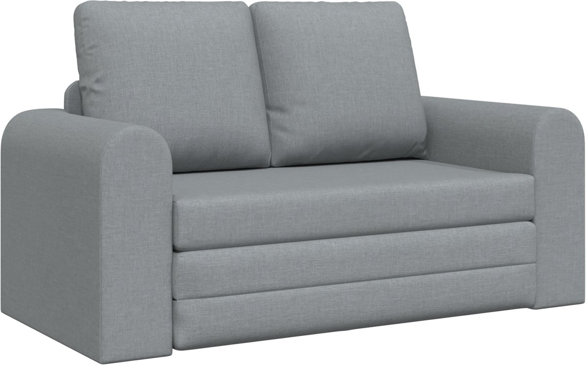 vidaXL Slaapbank - Lichtgrijs - 148 - x - 71 - x - 83 - cm - Stof