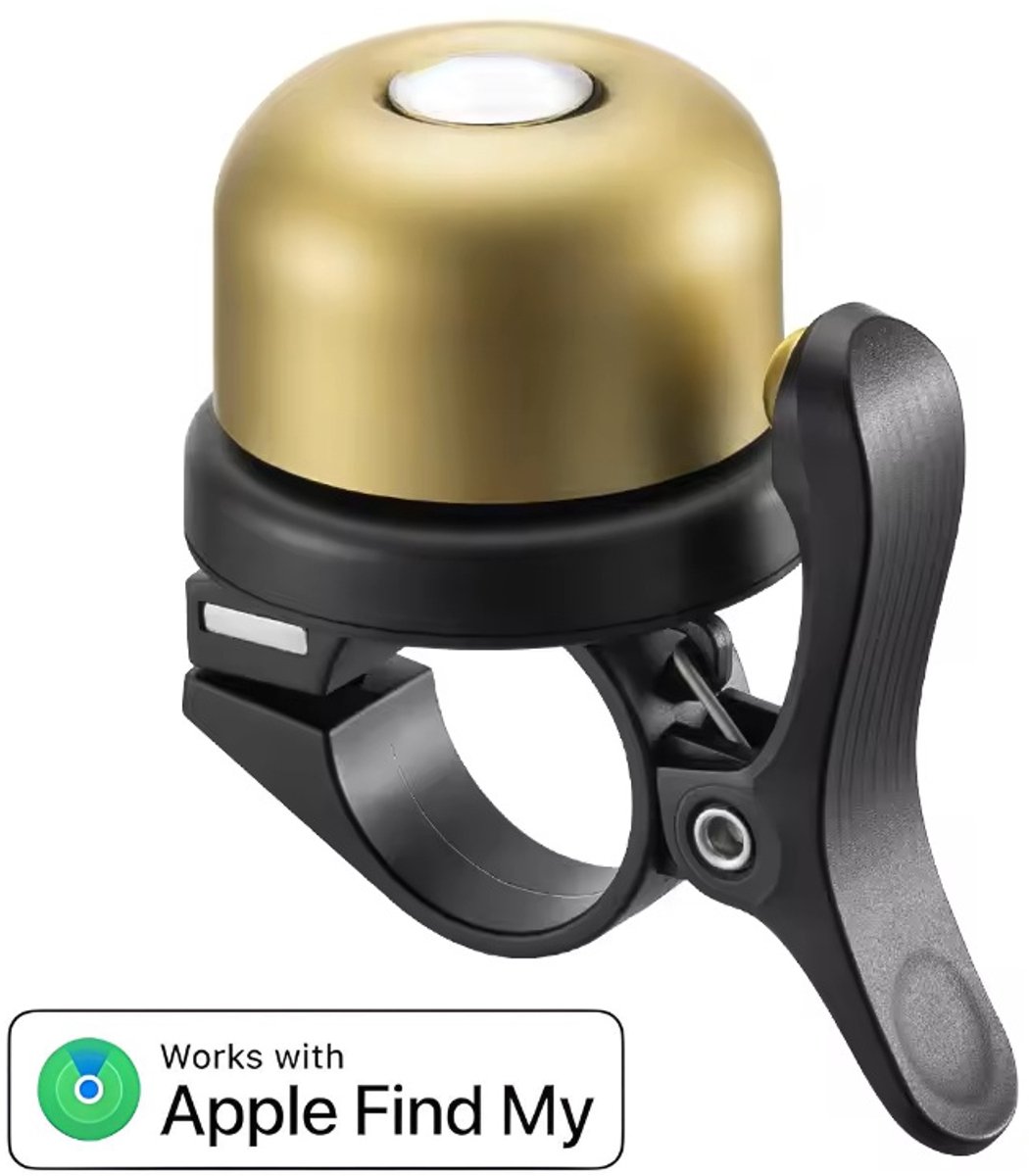 BlueTime - Fietsbel Pro - Fietsbel inclusief Tag! - Tag fiets - Fietsbel inclusief tracker - Fiets Accessoires - Fiets anti diefstal - Fiets GPS tracker - Fiets tracker - Geschikt voor Apple Find My - GPS Fietscomputer - GPS Fiets - GPS Tracker