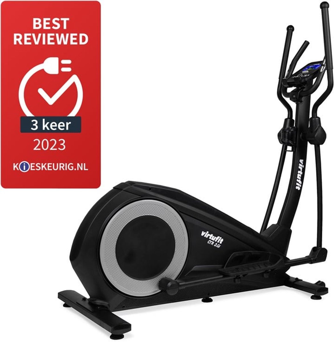 Afbeelding 2 van VirtuFit CTR 3.0i Ergometer - Crosstrainer - 32 weerstandsniveau's & 18 Trainingsprogramma's - Bluetooth LCD display - Compitabel met Kinomap en iConsole - Hartslaggestuurd Trainen - Verlichte Console met Tablethouder - Crosstrainer Fitness