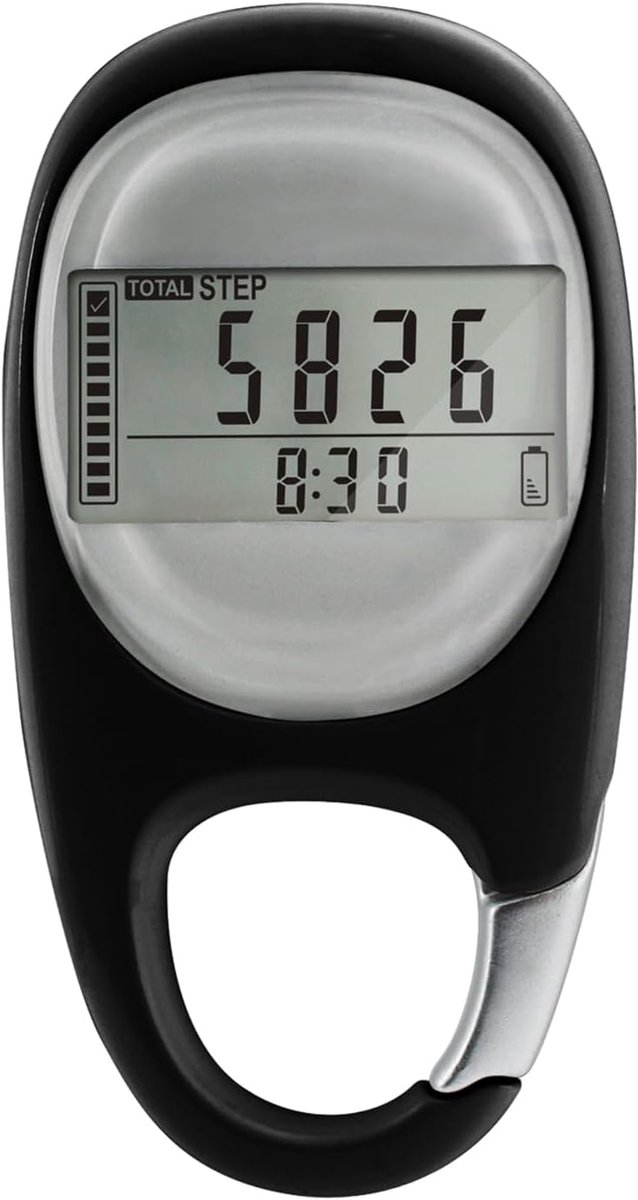 Lexium stappenteller broekzak - stappenteller clip - pedometer - stappenteller - stappenteller wandelen - activity tracker