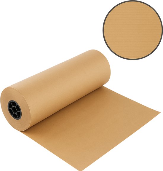 Rol Bruin Kraft Papier - Verpakpapier - Inpakpapier - 40 cm x 300 meter - 50 grams - Natuurlijke Verpakking