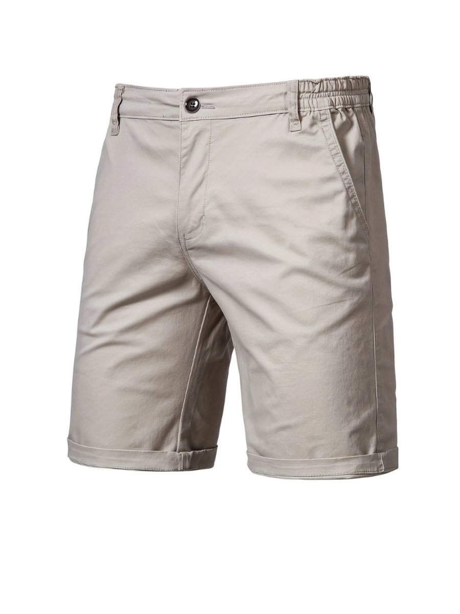 Livano Korte Broek Heren Golfbroek Spijkerbroek met Zakken Volwassenen Jongens Shorts Beige