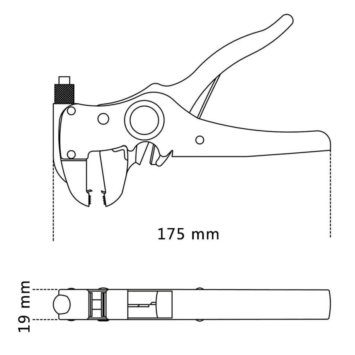 HBM Couteau à dénuder VDE avec protection de la lame