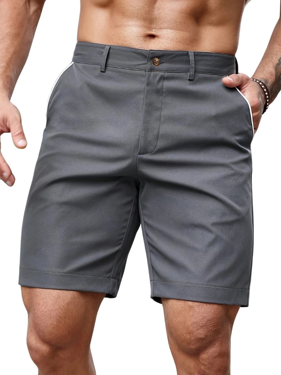 Livano Korte Broek Heren Golfbroek Spijkerbroek met Zakken Volwassenen Jongens Shorts Grijs