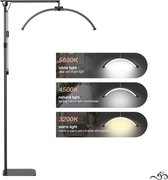 Bol.com Caedentes Moonlight 700B – Vouwbare Half Moon LED Salon Lamp – Beauty Lamp – Wimper Lamp – Lash Lamp – Make-Up Lamp – Ta... aanbieding