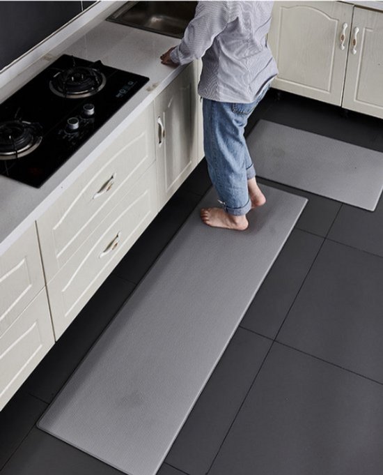Crearreda Keukentapijt, 180 cm, damast beton, antislip, wasbaar, van
