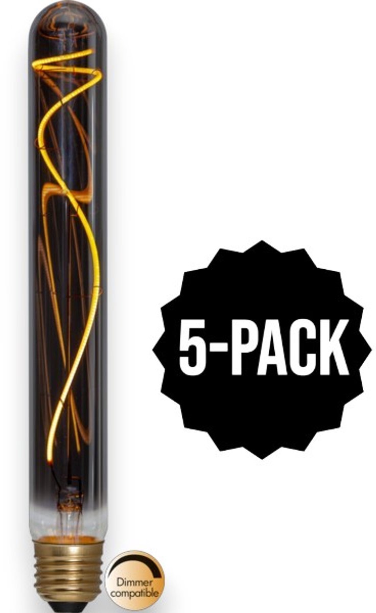 5-Pack | Staaflamp - E27 - 2.2W - Super Warm Wit