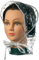 OriginalC&G - Set 5 stuks regenkapje / haarkapje beschermend tegen de regen - Regenkap transparant voor onderweg - plastic - tegen de regen - haarkapje