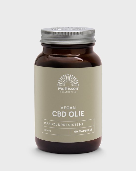 Mattisson - CBD Olie 10 mg - Cannabidiol (CBD) - In Nederland Gekweekt - Supplement - 60 Capsules