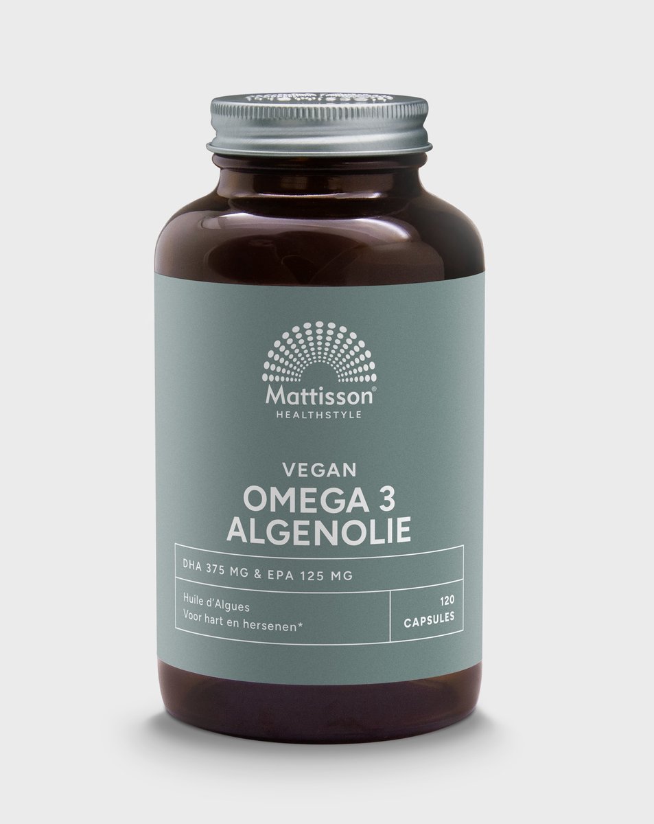 Goedkoopste Mattisson - Vegan Algenolie Omega 3 500 mg - DHA 375 mg & EPA 125 mg - Vegan Voedingssupplement - 120 Capsules