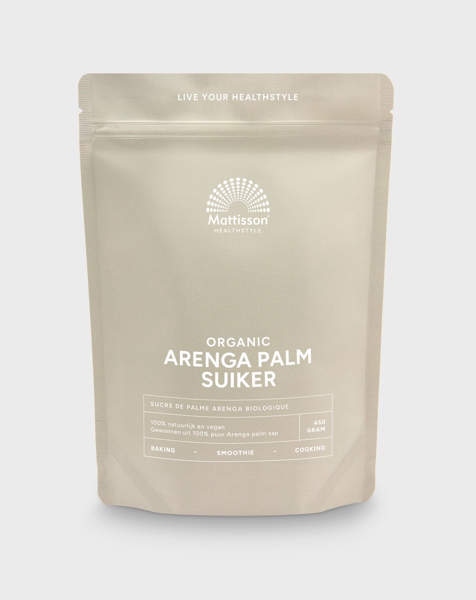 Goedkoopste Mattisson - Biologische Arenga Palm Suiker - 100 Natuurlijk - Vegan - 450 Gram