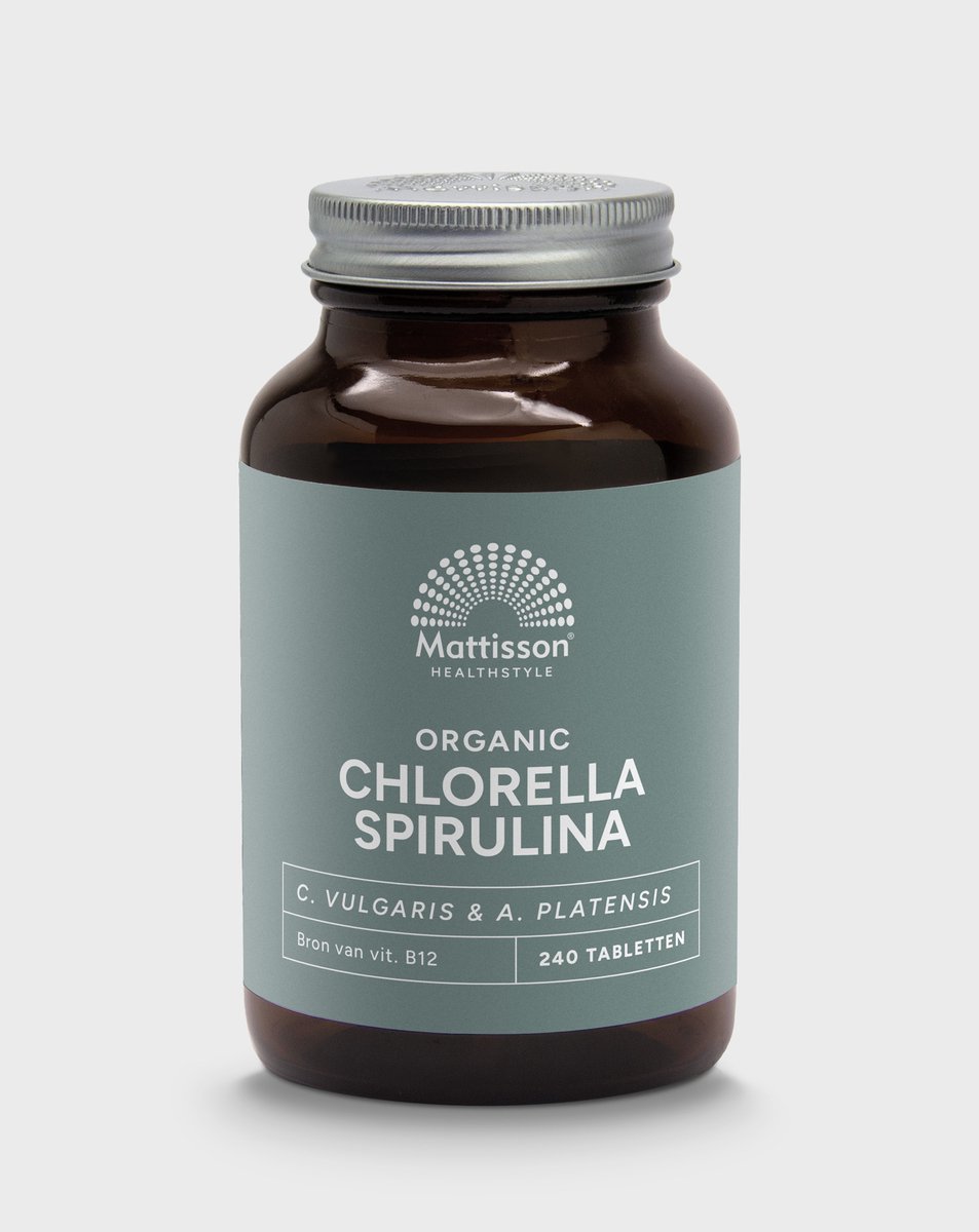 Goedkoopste Mattisson - Biologische Spirulina Chlorella Tabletten 500mg - Vegan & Biologisch - 240 Tabletten