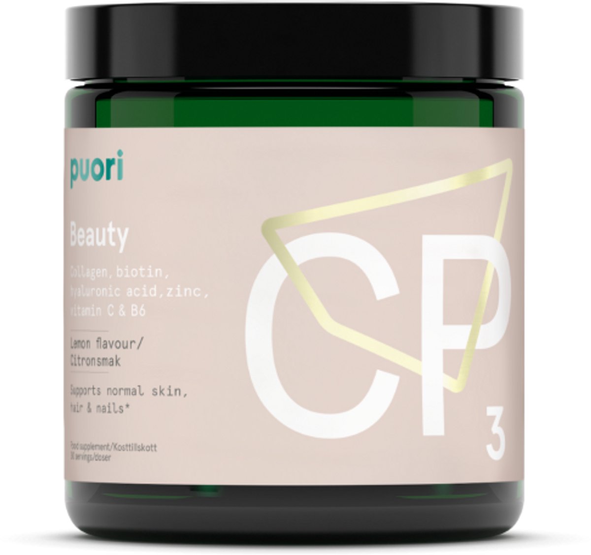 Puori - CP3 - Beauty - Collagen - 155,1 gram - Zuivere formule - Neutrale smaak - 30 servings