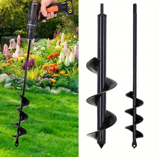 Ortho 2-delige grondborenset – ø5×45 cm en ø10×60 cm