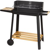 Bol.com Houtskool Barbecue met Wielen Hout - BBQ Zwart aanbieding
