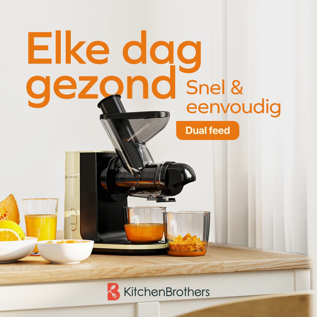 KitchenBrothers - PFAS Vrije Slowjuicer thumbnail 2