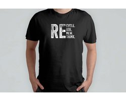Recycle Reuse Renew Rethink - T Shirt - BikeLife - CyclingLove - RideYourBike - TwoWheels - Fietsen - Fietsleven - OpDeFiets - TrapHetErUit