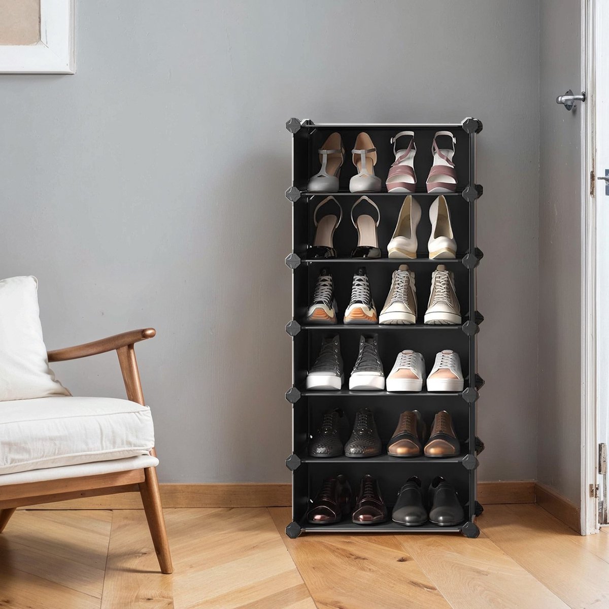 Schoenenrek – 10 Niveaus – Insteekplank – Stelling – Ideaal Voor Veel Schoenen