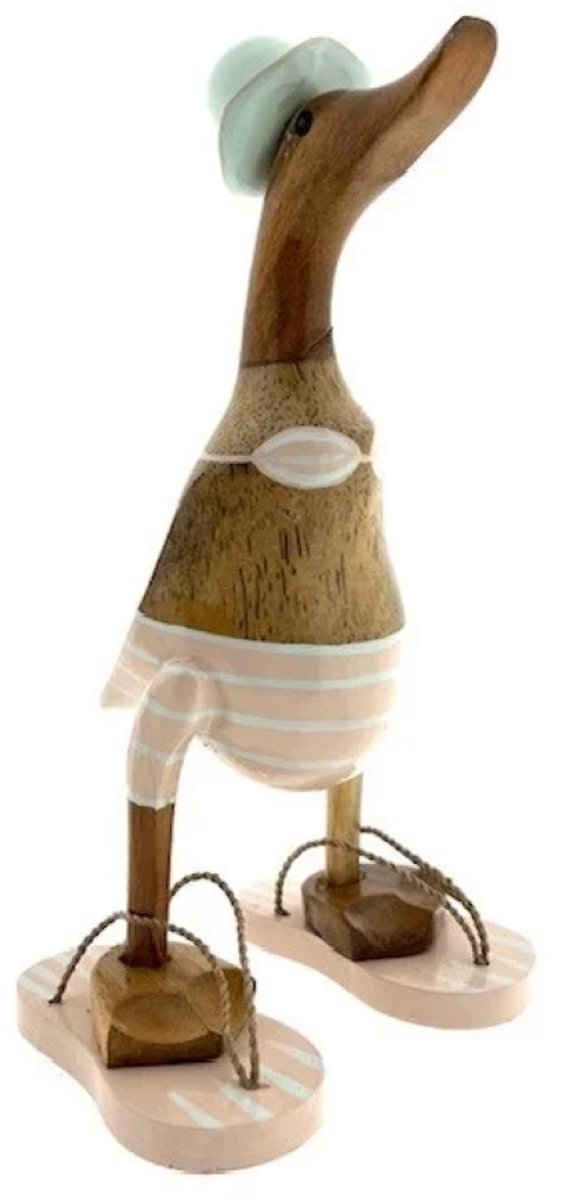 Houten eend Fleur S lichtzalm streep