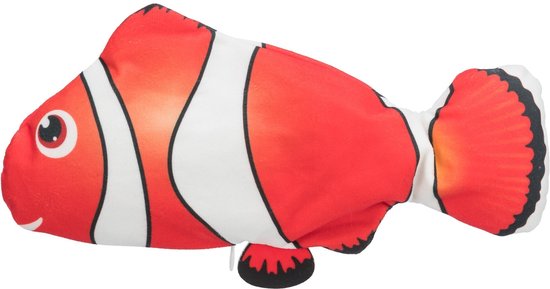 Trixie Spartel Vis Stof Catnip Oranje