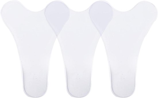 Camel Toe Concealer Herbruikbare onzichtbare zelfklevende siliconen hoes voor vrouwen, camel teen pads voor ondergoed, Wit, M