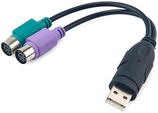 Toranysadecegumy 2x Ps2 Naar USB-aansluiting, Computer Muis En Toetsenbord Miniadapter Muis En Toetsenbord Converter
