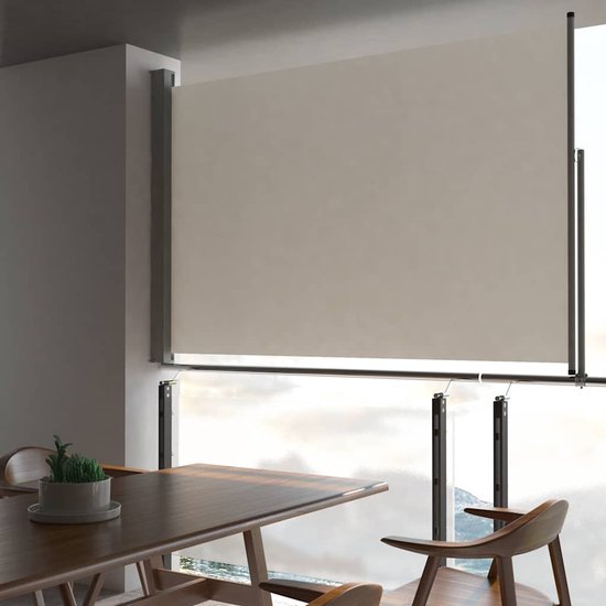 vidaXL Auvent latéral extensible 160x300 cm Crème