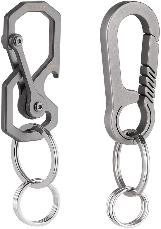 FEGVE Titanium flesopener sleutelhanger bier blikflesopener met 32mm FEGVE Titanium flesopener sleutelhanger bier blikflesopener met 32mm