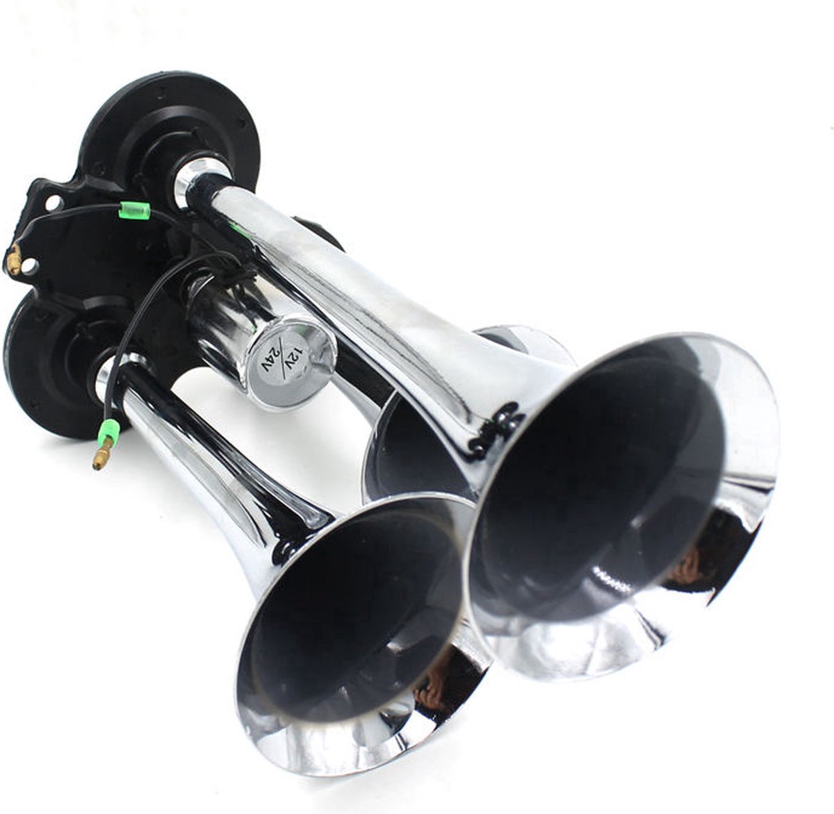 3 tonige luchthoorn 12/24 volt - hoorn - toeter - scheepshoorn - claxon - signaalhoorn