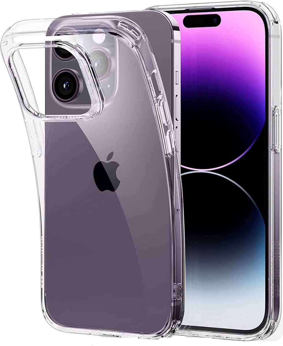 Hoesje geschikt voor iPhone 16e - Backcover - Anti shock - Extra dun - Transparant