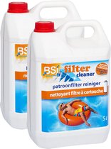 BSI - Cleaner Filtre 2x5L - Nettoyant Filtre - Piscine - Spa - Élimine la graisse, le calcaire, les cheveux et autres saletés du filtre
