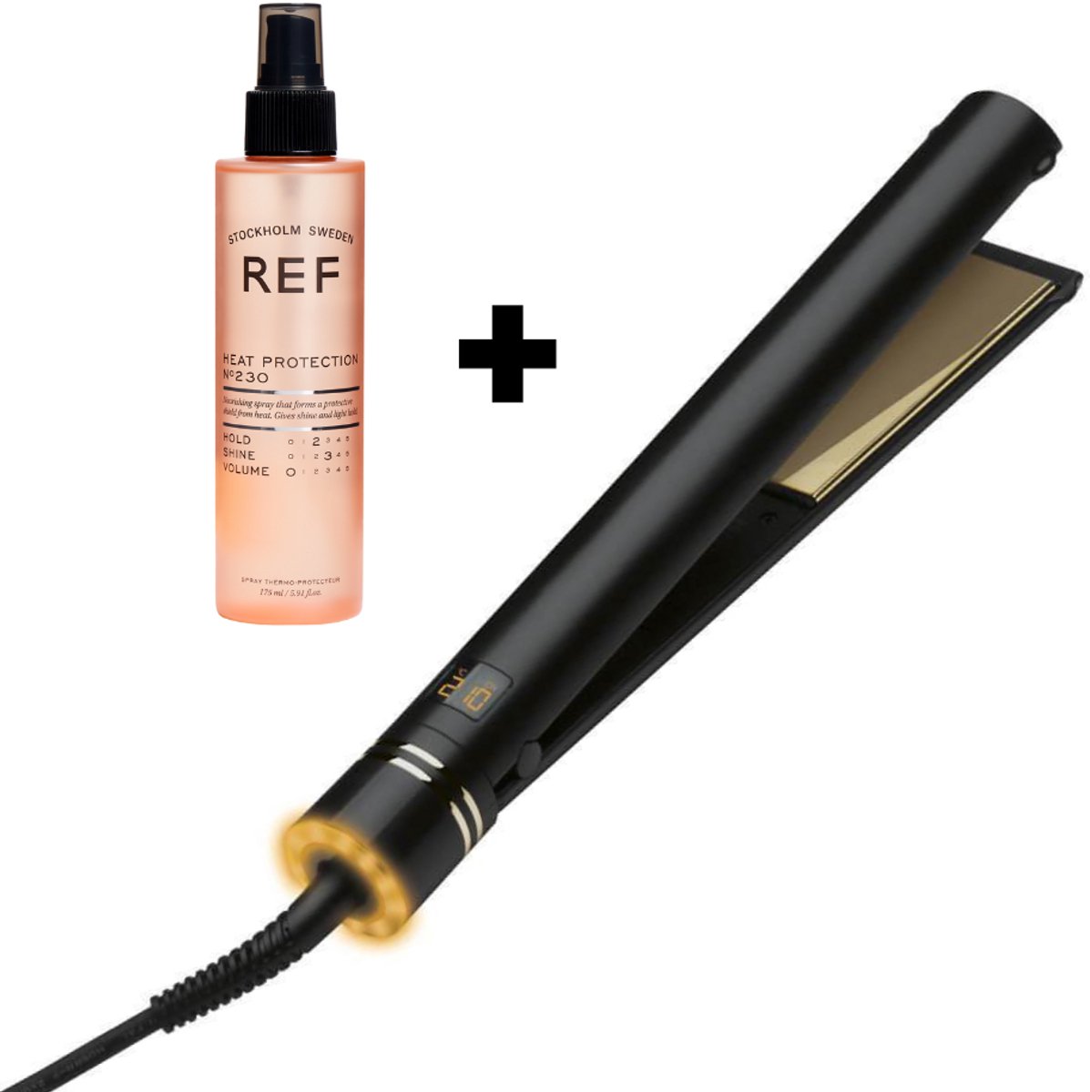 Loft Haircare Evolve Black Gold Stijltang 25mm met Hitte Protectie - afbeelding 2