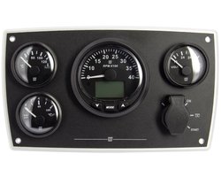 VETUS aluminium 24V CAN Motorpaneel type MPA | MPA34CANBS4