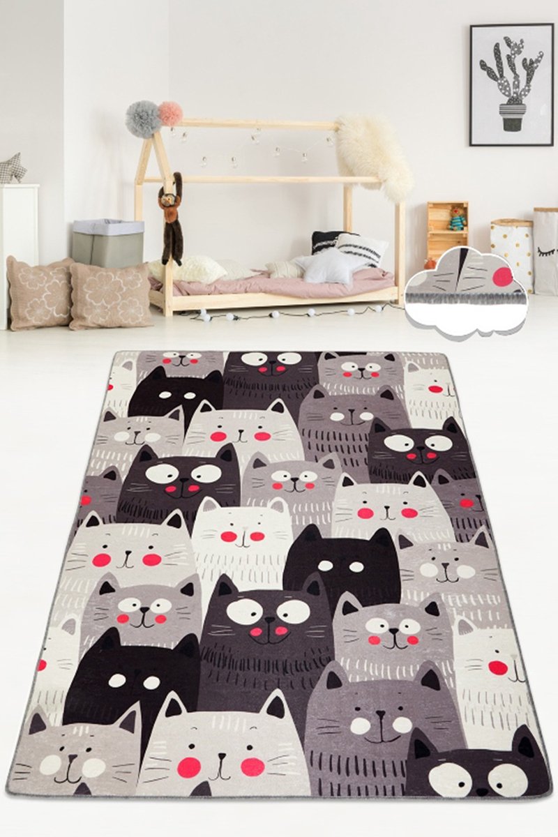 Asir - Tapijt (80 x 120) - Veelkleurig - 80 x 120 cm