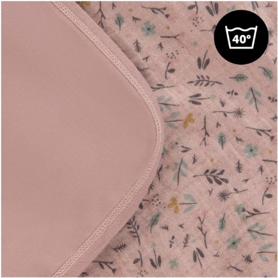 Baby Wikkeldeken Snuggle N Dream - Katoenen Omslagdoek Voor Autostoel En Kinderwagen - Geschikt Voor 3 En 5-Puntsgordel - Wasbaar Op 40 Graden - Bambi Rose — afbeelding 4