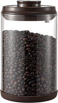 DZAEMOSIIE 2000 ml glazen pot met deksel, 2 luchtdichte glazen potten, voorraadpotten voor specerijen, thee, noten, zaden, pasta, meel, koffiebonen