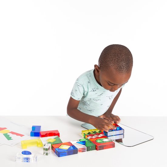 TickiT - Kristallen Bouwblokken van Acryl + Spiegel + Kaarten (25 stuks) van TickiT — afbeelding 4