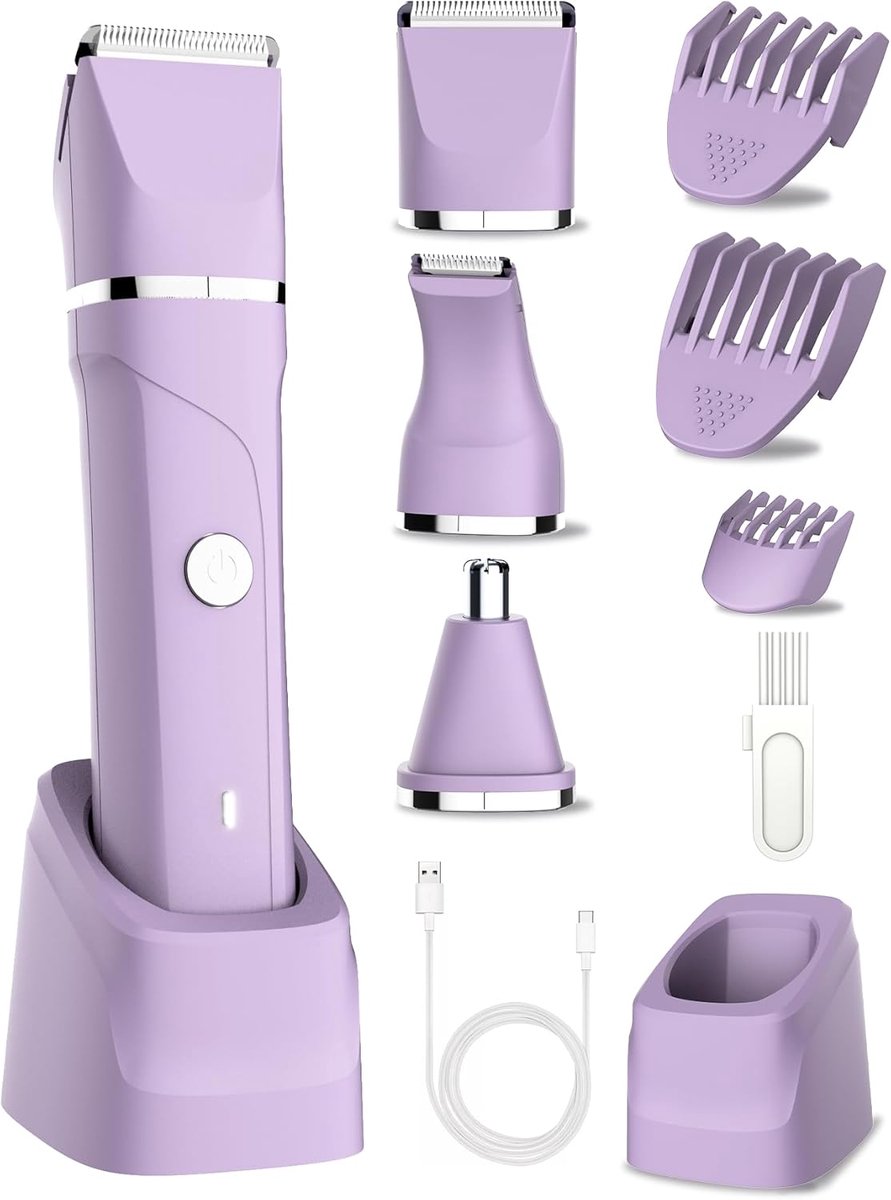 3-in-1 elektrisch scheerapparaat voor dames - veilig en waterdicht scheerapparaat voor intieme zones